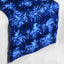 Rosette Satin 14"x108" Table Runner Royal Blue - Grandiose Design - Linen Luxes