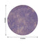 50 Pack Disposable Lavender Lilac Placemats, 13" Non-Woven Mesh Fiber Round Table Mats for Dining & Events