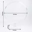 Table Wedding Arch Hoop Stand Acrylic Round Clear - Wreath Tabletop Centerpiece for Weddings 26"