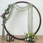 20ft Dusty Sage Green Gauze Cheesecloth Fabric Wedding Arch Drapery, Window Scarf Valance, Boho Decor Arbor Curtain Panel
