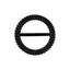 20 Pack Diamond Round Chair Sash Band Buckle Pins Black - Timeless Rhinestone Napkin Rings 2.5"