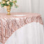 Mesh 72"x72" Table Overlay Square Tablecloth Blush - Wave Embroidered Sequins Table Topper