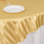Satin 72"x72" Table Overlay Square Tablecloth Champagne - Stripe Table Topper