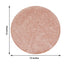 6-Pack Placemats Glitter Design Rose Gold Sparkle Round - Non-Slip Decorative Dining Table Mats 13"