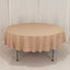 Premium Polyester 90" Round Tablecloth Nude - Stain and Wrinkle-Resistant Design with 220GSM Thickness Table Cover