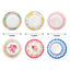 24-Pack Paper Dessert Bowls Vintage Mixed Floral Design Round - Ideal for Parties and Salads 7" 300 GSM