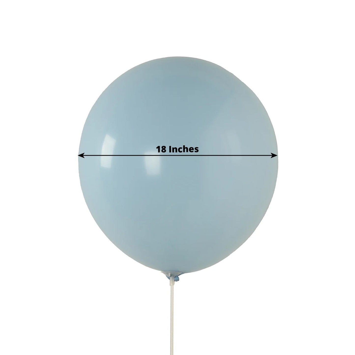 10 Pack Matte Pastel Ice Blue Biodegradable Balloons 18", Round Eco-friendly Thick Latex Party Balloons