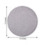 6-Pack Placemats Glitter Design Silver Sparkle Round - Non-Slip Decorative Dining Table Mats 13"