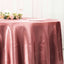 Satin 108" Round Tablecloth Cinnamon Rose - Smooth and Lustrous Table Cover