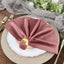 5 Pack Premium Velvet 20"x20" Napkins Dusty Rose - Soft Sheen Finish Cloth Napkins