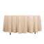 Premium Polyester 108" Round Tablecloth Beige - Wrinkle-Resistant 220GSM Table Cover