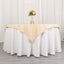 Premium Polyester 70"x70" Table Overlay Square Tablecloth Beige 220GSM Wrinkle-Resistant Table Cover
