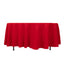 Cotton Blend 108" Round Tablecloth Red - Wrinkle-Resistant Design