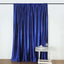 Royal Blue Crushed Velvet Backdrop Curtain â€“ 8ft x 8ft Event Drape with Rod Pocket, Privacy Panel for Photo Booths & Events - Linen Luxes