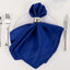 5 Pack Lamour Satin 20"x20" Napkins Royal Blue - Soft Matte Finish Dinner Napkins