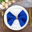 5 Pack Premium Polyester 20"x20" Napkins Royal Blue - Wrinkle-Resistant & Durable Dinner Napkins