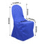 Polyester Slip On Banquet Chair Covers Royal Blue - Stain-Resistant Reusable Durable Fabric