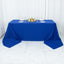 Premium Polyester 90"x156" Rectangle Tablecloth Royal Blue - Seamless 220GSM Stain-Resistant Table Cover