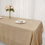 Faux Burlap Jute 60"x102" Rectangle Tablecloth Natural - Rustic Event Table Linen