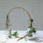 Round Wedding Arch Table Centerpiece Metal Gold - Hoop Wreath Tabletop Decor for Receptions 24"