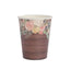 24-Pack Paper Cups 9oz Brown Wood Print with Floral Lace Rim - Chic Disposable Party Cups for Rustic Decor & Themed Parties