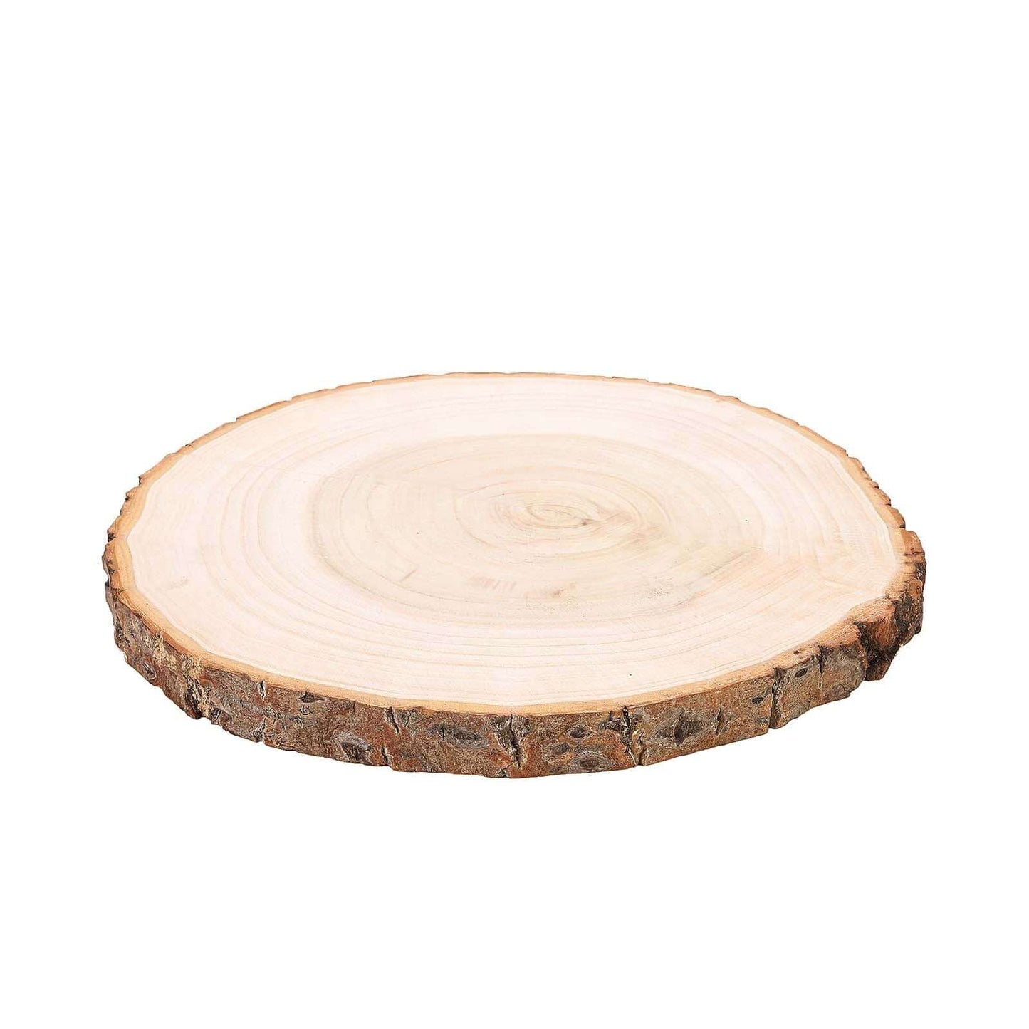 Rustic Poplar Wood Slices Round - Unique Decor for Tables & Events 15" Dia - Linen Luxes