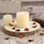 Rustic Poplar Wood Slices Round - Versatile Centerpieces for Tablescapes 9" Dia - Linen Luxes