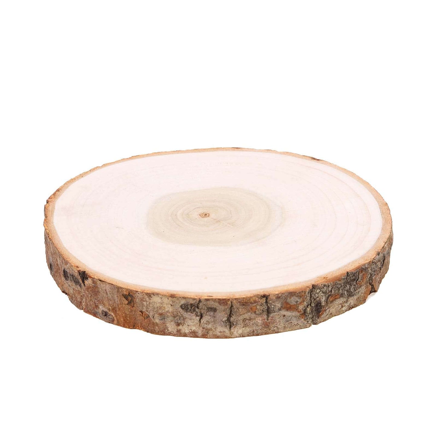 Rustic Poplar Wood Slices Round - Versatile Centerpieces for Tablescapes 9" Dia - Linen Luxes
