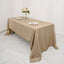 Faux Burlap Jute 60"x126" Rectangle Tablecloth Natural - Rustic Event Table Linen