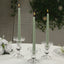 10-Pack Taper Candles Premium Wax Design Sage Green - Unscented Candles for Upscale Settings 10"