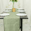Taffeta 12"x108" Table Runner Sage Green - Accordion Crinkle Design