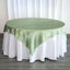 Satin 72"x72" Table Overlay Square Tablecloth Sage Green - Smooth Finish Table Cover