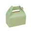 25 Pack Candy Gift Tote Gable Boxes, Matte Sage Green Party Favor Treat Boxes - 6"x3.5"x7"