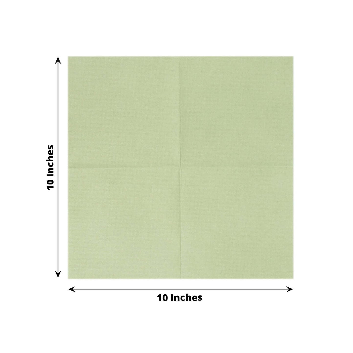 20 Pack Linen-Like Paper 5"x5" Napkins Sage Green - Highly Absorbent Airlaid Napkins