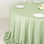 Scuba Round 132" Tablecloth Sage Green - Wrinkle Free & Stain Resistant Seamless Table Cover
