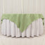 Premium Polyester 70"x70" Table Overlay Square Tablecloth Sage Green 220GSM Wrinkle-Resistant Table Cover