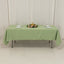 Premium Polyester 60"x102" Rectangle Tablecloth Sage Green - Durable 220GSM Wrinkle-Resistant Table Cover