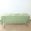 5-Pack Plastic Table Covers Sage Green Rectangle - Reliable PVC Disposable Covers for Gatherings 54"x108"