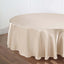 Satin 108" Round Tablecloth Beige - Smooth and Lustrous Table Cover - Linen Luxes