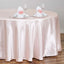 Satin 108" Round Tablecloth Blush - Smooth and Lustrous Table Cover - Linen Luxes