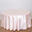 Satin 108" Round Tablecloth Blush - Smooth and Lustrous Table Cover - Linen Luxes