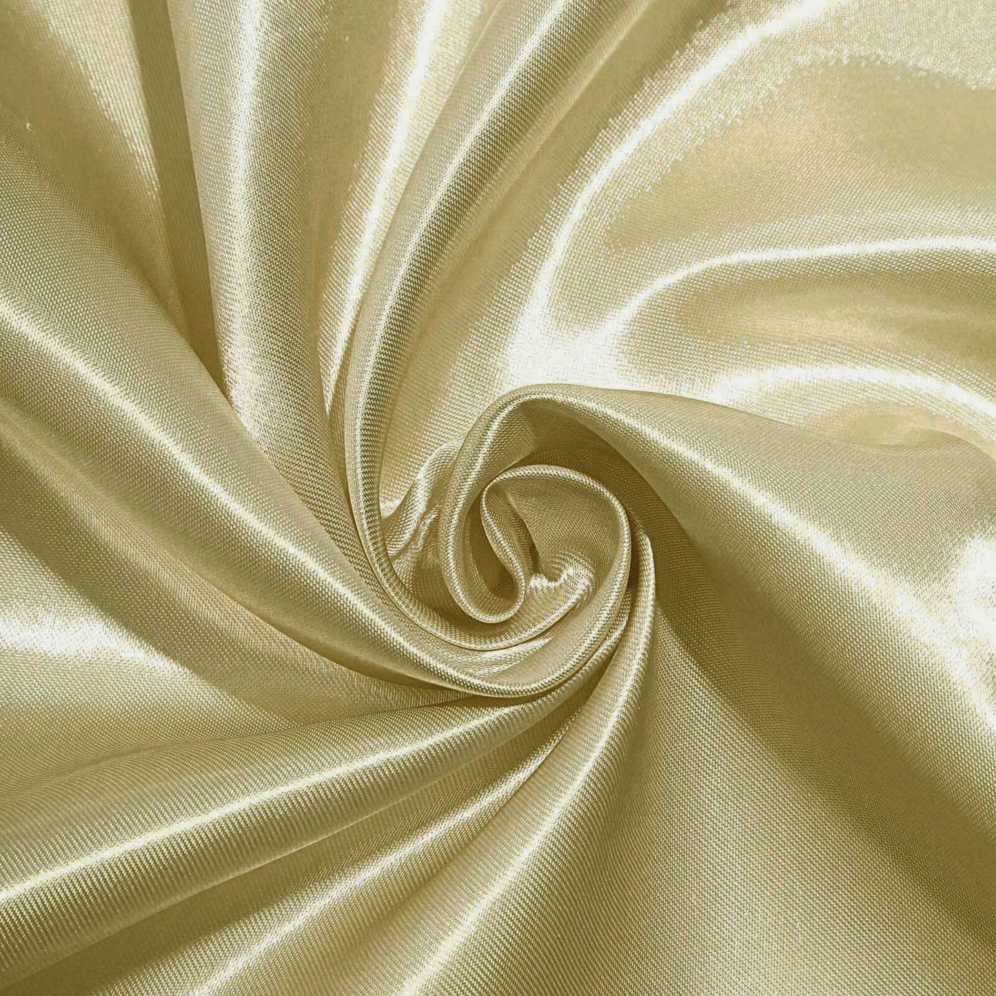 Satin 108" Round Tablecloth Champagne - Smooth and Lustrous Table Cover - Linen Luxes