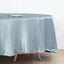 Satin 108" Round Tablecloth Dusty Blue - Smooth and Lustrous Table Cover - Linen Luxes