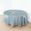 Satin 108" Round Tablecloth Dusty Blue - Smooth and Lustrous Table Cover - Linen Luxes