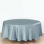 Satin 108" Round Tablecloth Dusty Blue - Smooth and Lustrous Table Cover - Linen Luxes