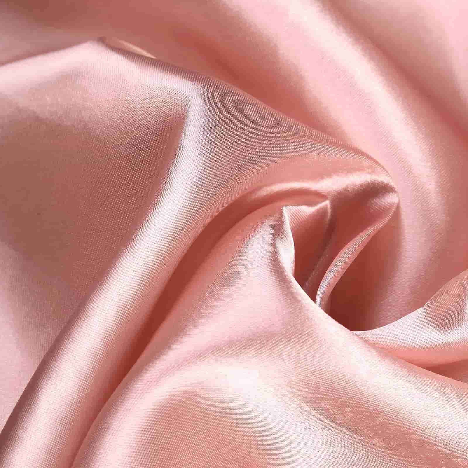 Satin 108" Round Tablecloth Dusty Rose - Smooth and Lustrous Table Cover - Linen Luxes