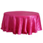 Satin 108" Round Tablecloth Fuchsia - Smooth and Lustrous Table Cover - Linen Luxes