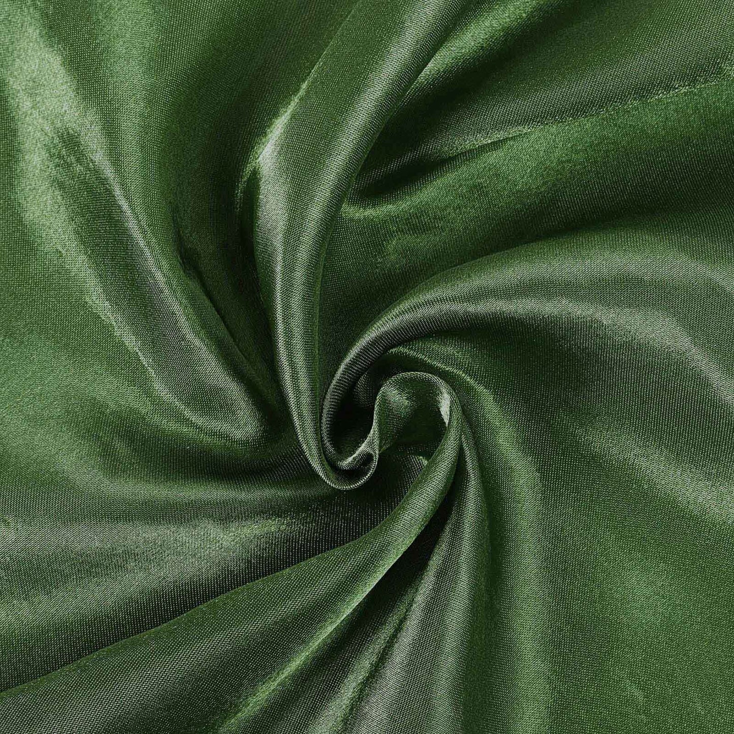 Satin 108" Round Tablecloth Olive Green - Smooth and Lustrous Table Cover - Linen Luxes