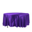 Satin 108" Round Tablecloth Purple - Smooth and Lustrous Table Cover - Linen Luxes