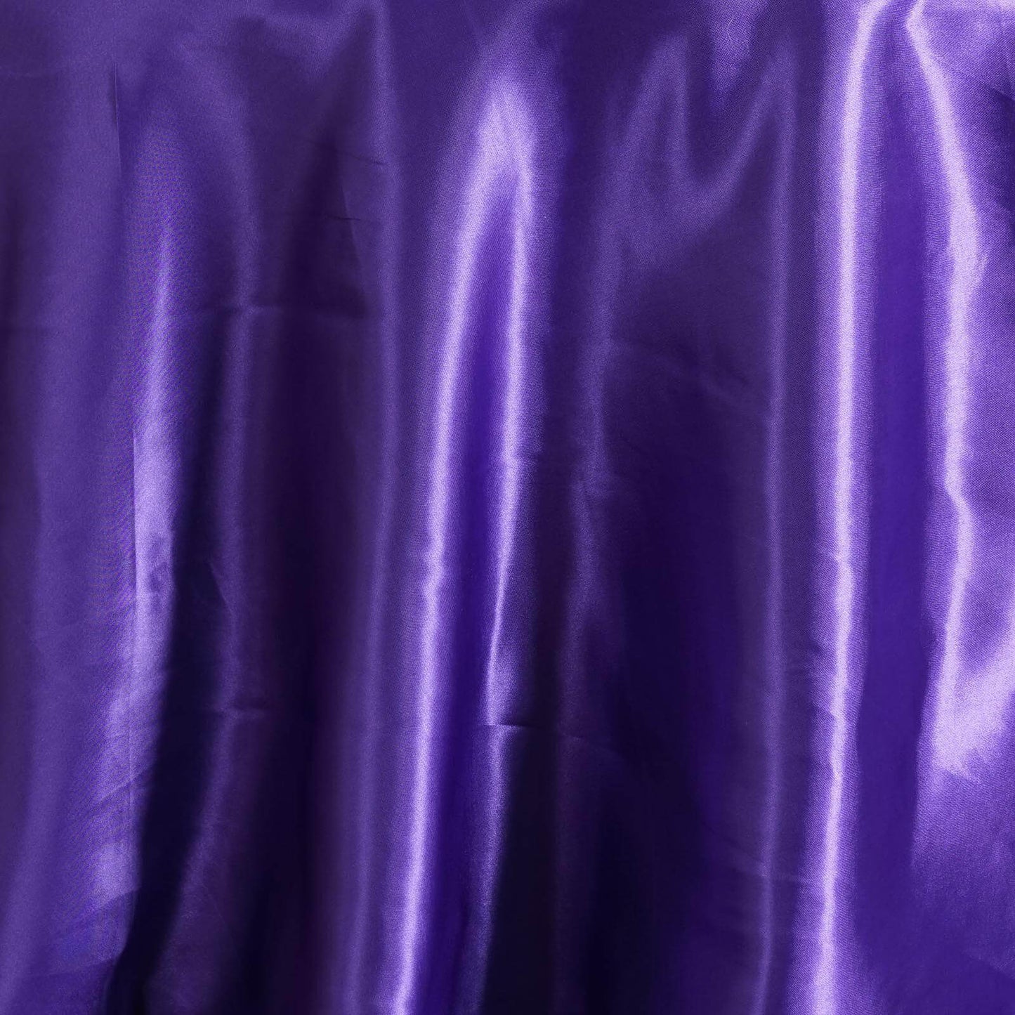 Satin 108" Round Tablecloth Purple - Smooth and Lustrous Table Cover - Linen Luxes